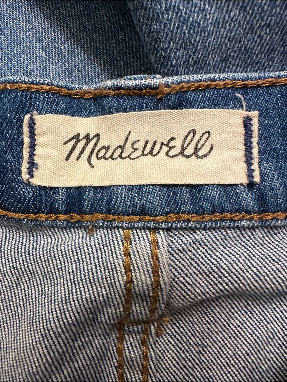 Madewell Wide Leg Crop Jeans Blue Denim High Rise Culottes Women’s Sz 27 Preppy - Picture 2 of 10